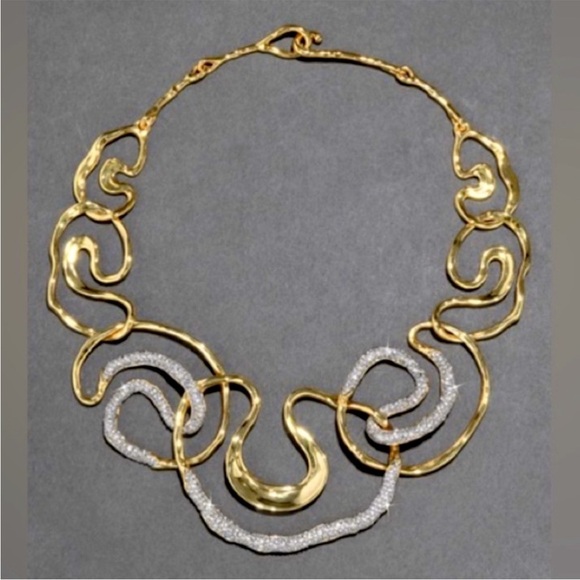 ALEXIS BITTAR Solanes Gold Crystal
Intertwined Necklace - Picture 1 of 7